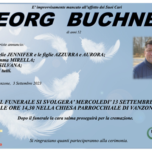 Georg Buchner di anni 52