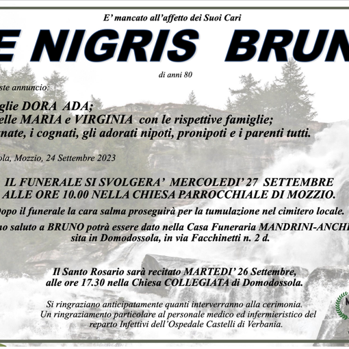 De Nigris Bruno di anni 80