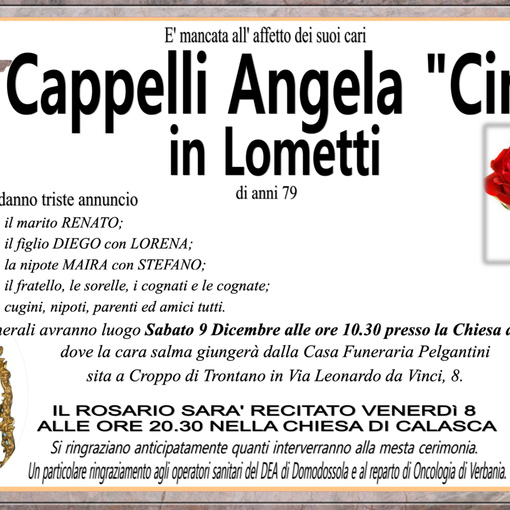 Capelli Angela &quot;Cina&quot; in Lometti di anni 79