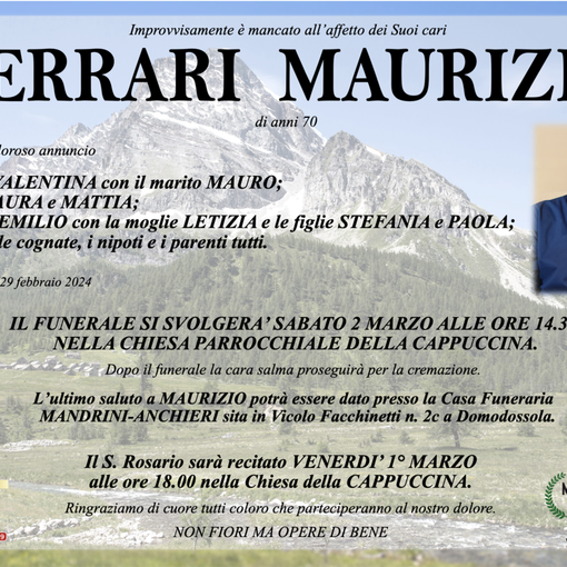 Ferrari Maurizio di anni 70