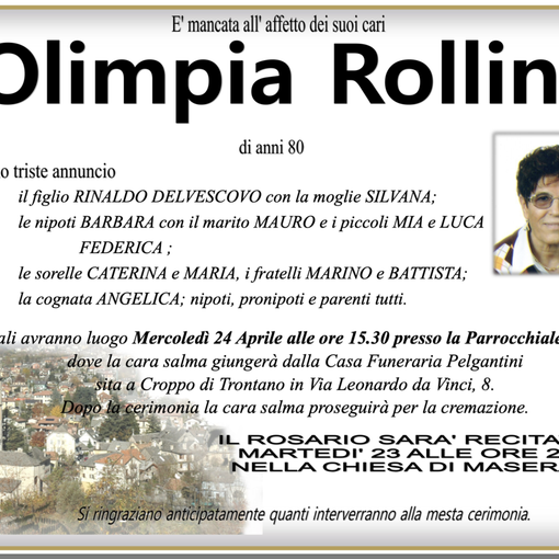 Olimpia Rollini di anni 80