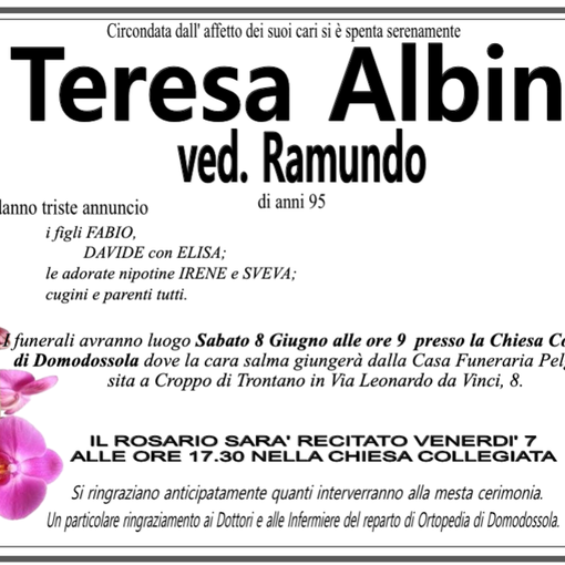 Teresa Albini ved Ramundo anni 95