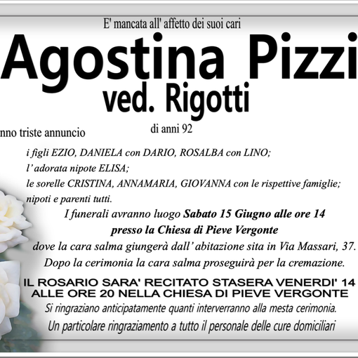 Agostina Pizzi ved. Rigotti