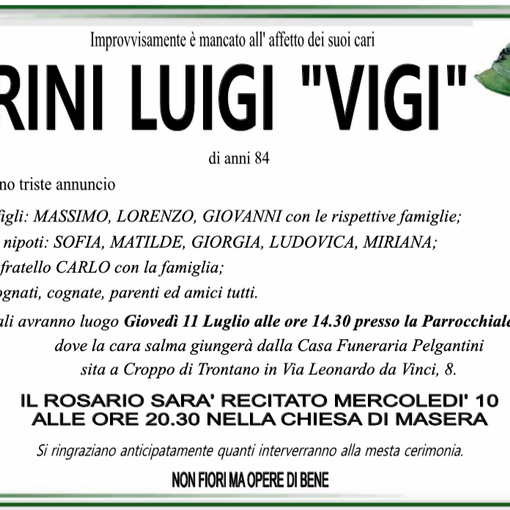 Prini Luigi 'Vigi' 84 anni