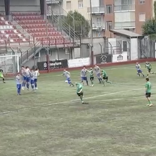 Valduggia - Vogogna, il gol di Margaroli su punizione
