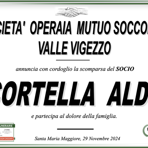 Cordoglio Cortella Aldo
