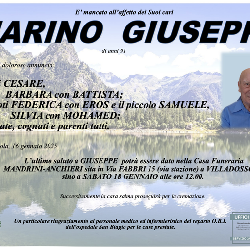 Marino Giuseppe di anni 91