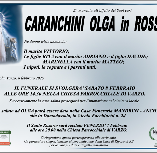 Caranchini Olga in Rossetti