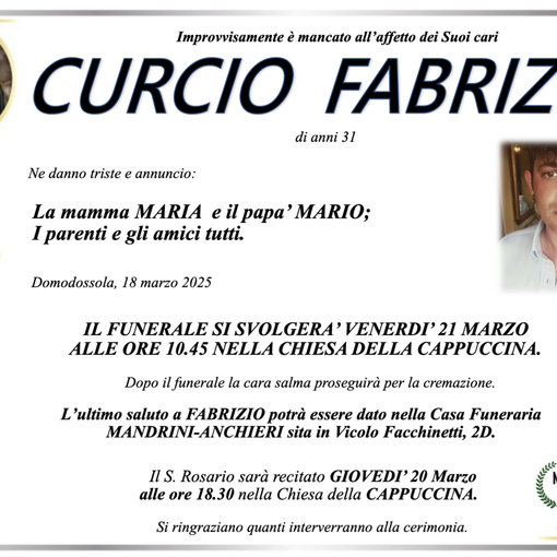 Curcio Fabrizio di anni 31