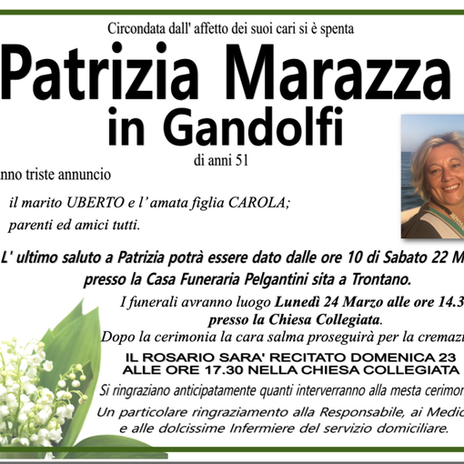 Patrizia Marazza in Gandolfi di anni 51