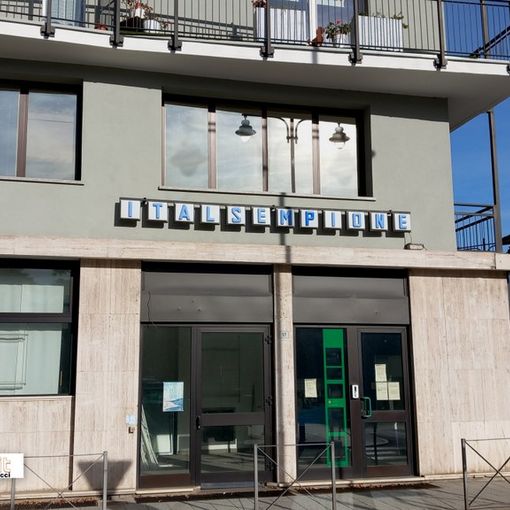 L'ex sede di Italsempione in piazza Matteotti a Domodossola
