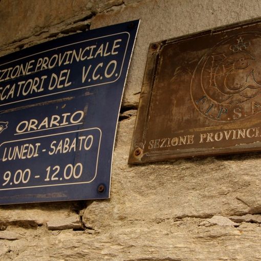La sede della sezione provinciale dei pescatori a Villadossola