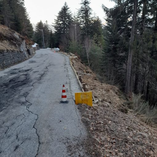 Toceno, si mette in sicurezza la strada di Arvogno