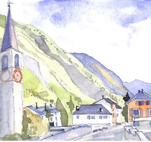 Acquarelli e cartoline storiche in mostra a Crodo