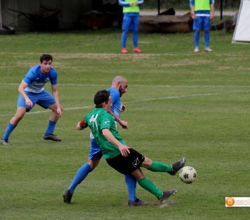 Foto: il rigore di Palfini segna la prima rete del Villa