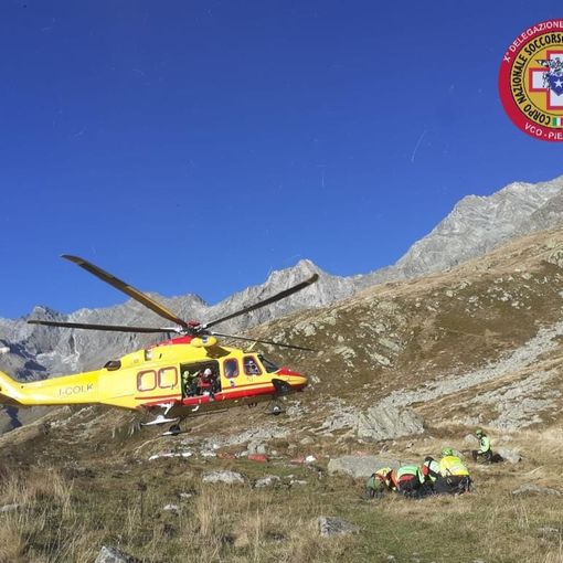Morto l'escursionista lombardo precipitato in alta Valle Antrona
