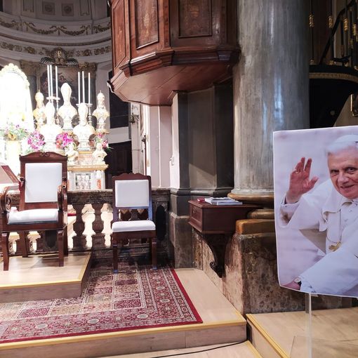 Don Vincenzo Barone ha ricordato Benedetto XVI