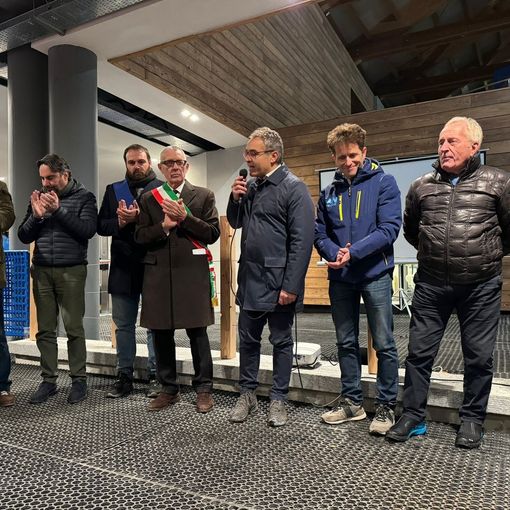 Taglio del nastro per la nuova cabinovia di San Domenico FOTO VIDEO