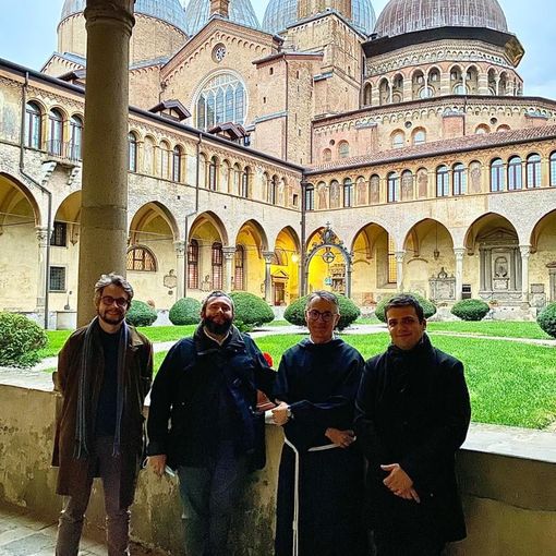 Delegazione di Anzino incontra Padre Antonio Ramina, nuovo rettore della basilica di Padova