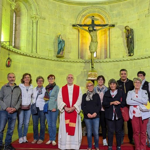 Un gruppo di pellegrini ossolani in cammino verso Santiago de Compostela FOTO