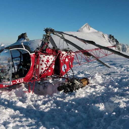 Elicottero precipita sulle montagne di Saas Fee