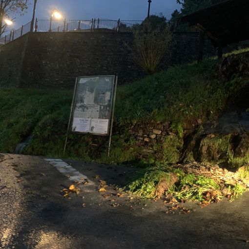 Smottamento nella notte sulla strada di Colloro FOTO E VIDEO