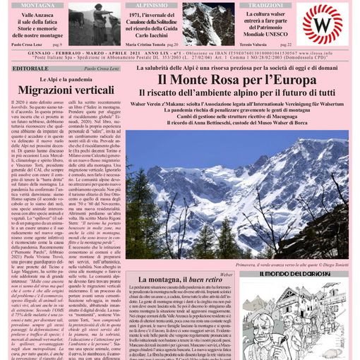 È uscito  “Il Rosa”, giornale di Macugnaga e della Valle Anzasca
