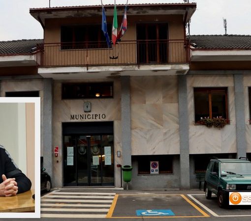 Nelle foto: il municipio di Crevoladossola e l'assessore Allegri