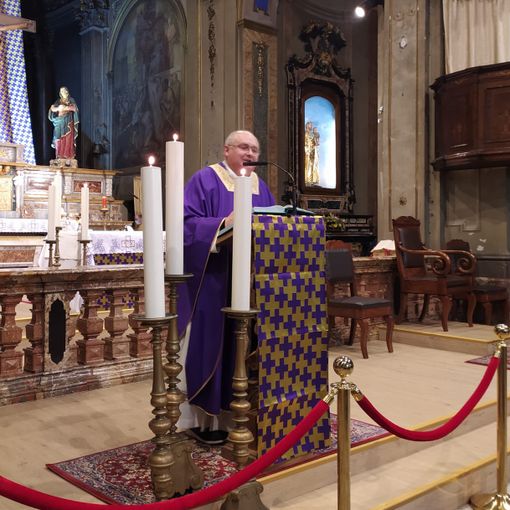 In Collegiata celebrata la messa della Festa della Cella in ricordo di Rosmini