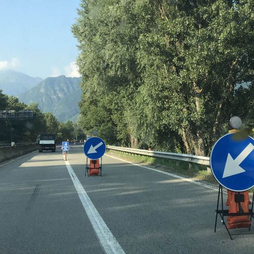 Martedì carreggiata sud della SS33 chiusa tra Anzola e Ornavasso dalle 7 alle 19