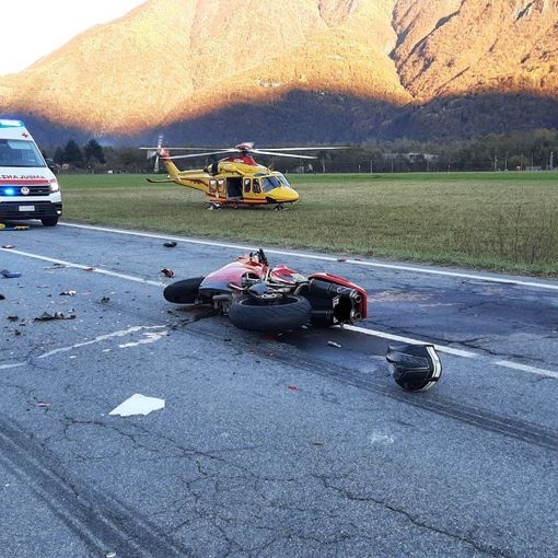 In prognosi riservata il motociclista ferito nell'incidente sul piano di Villadossola