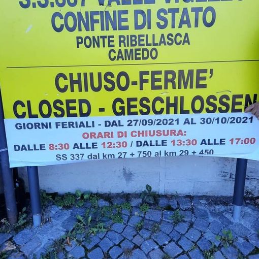 Due settimane di lavori sulla SS 337, disagi in vista per i frontalieri