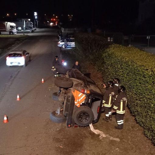 Fuoristrada si ribalta a Ornavasso