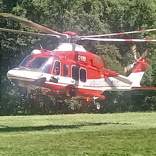 Famiglia tedesca recuperata con l'elicottero in Valgrande