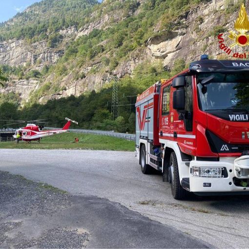 Escursionista cade alla Ferrata Walser Fall a Croveo, salvato dai vigili del fuoco