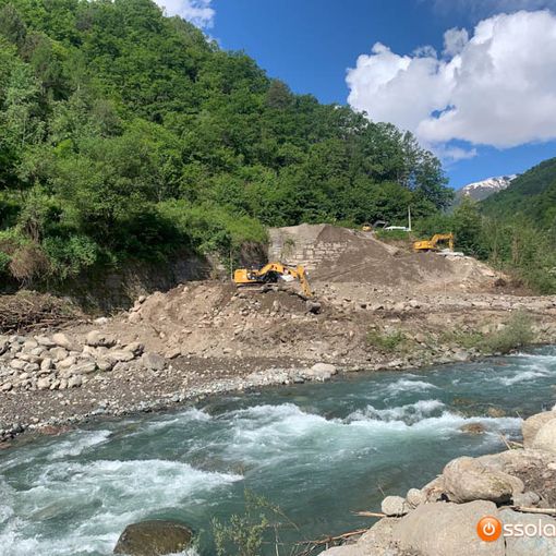 Divieto di balneazione nel Bogna, nella zona  dov'era caduta la frana