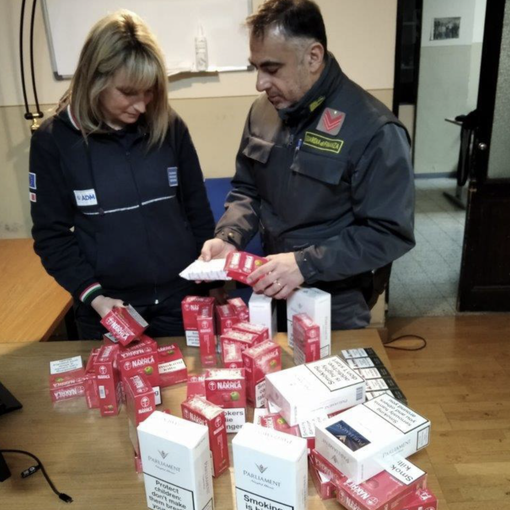 Cercava di importare tabacchi di contrabbando, multa da 48mila euro