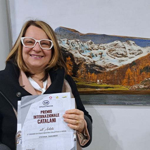 La domese Stefania Tagliabue al terzo posto del Premio internazionale d'arte Catalani