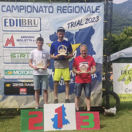 Nella foto la premiazione di Thomas  Bucchi de Giuli vincitore nella categoria TR3
