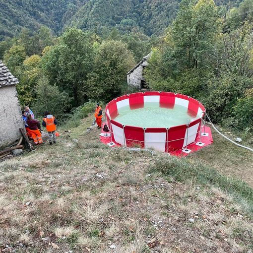 Nuova vasca antincendio per l'Aib di Domodossola
