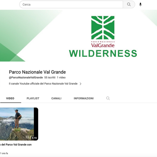 È online il canale YouTube ufficiale della Val Grande