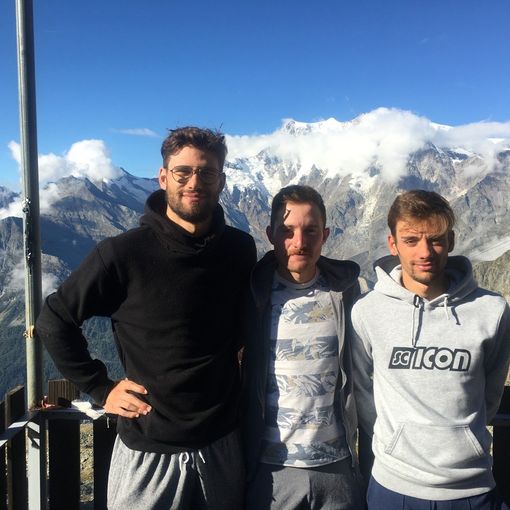 Filippo Ganna al Monte Moro in vista dei mondiali