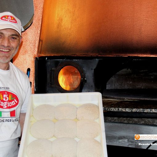 Pizzaiolo campione del mondo approda sulle rive del lago di Antrona