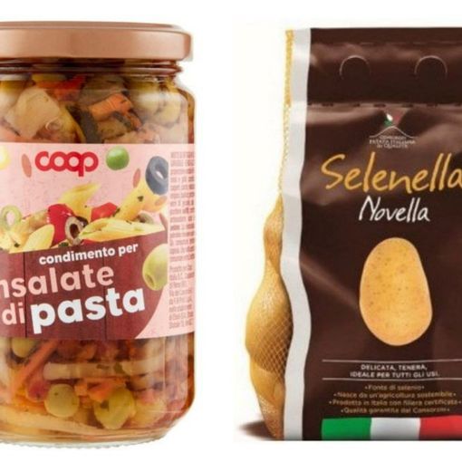 Ritirati dal mercato lotti di condimento per pasta Coop e patate novelle Selenella