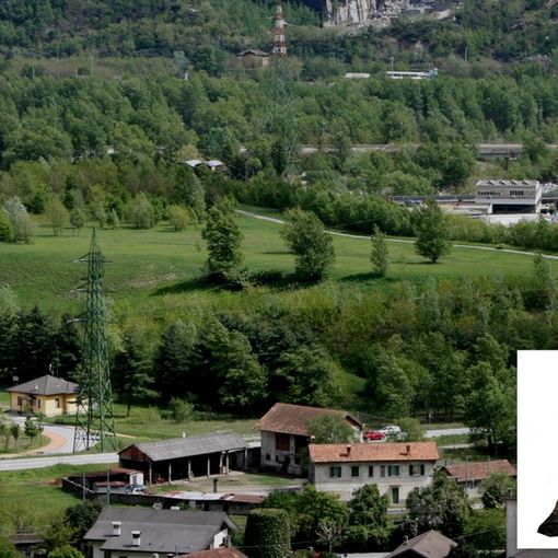 La collinetta dello sport e nel riquadra Fernando Basaglia quand'era assessore e presidente della Seo