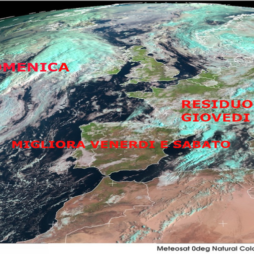 Sabato soleggiato, domenica pomeriggio previsto forte maltempo