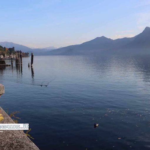 Il Lago Maggiore sotto il primo livello di magra