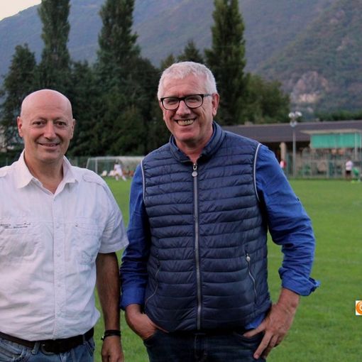Il presidente Maurizio Perna con il dirigente Mauro Pirazzi