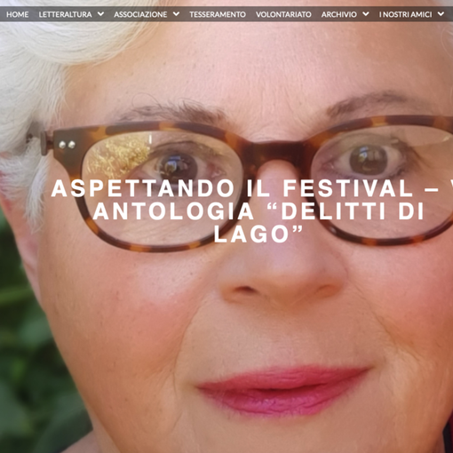 Aspettando Letteraltura, sabato penultimo appuntamento con 'Delitti di Lago'