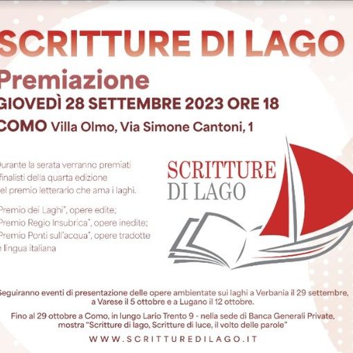 Scritture di Lago, si svelano i vincitori: tutti gli appuntamenti